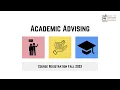 Academic Advising Course Registration Procedure 2023-2024