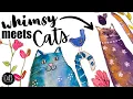 Paint these adorable cats in minutes Easy whimsical watercolor tutorial beginner friendly
