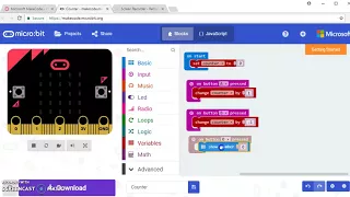 Variables in micro bit