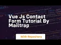 vue js contact form tutorial by mailtrap