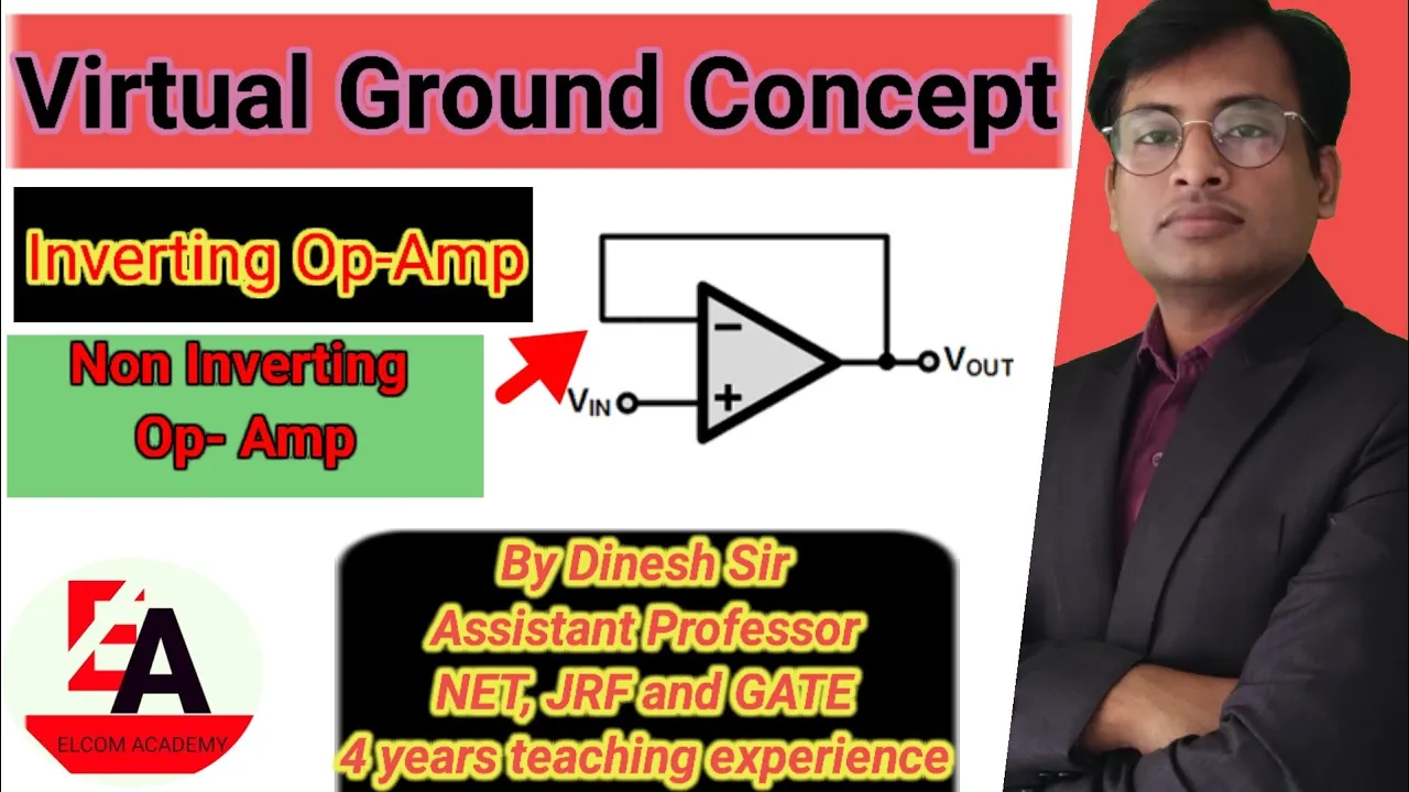 L-19, Virtual Ground Concept, Inverting and Non- Inverting Operational Amplifier.