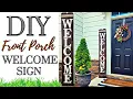 NEW DIY FRONT PORCH SIGN