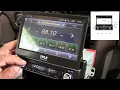 How to install Touchscreen Bluetooth Car Stereo with Flip Out Screen - 7 single Din Pyle