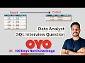 SQL Data Analysis Interview Question 100 SQL Challenge SQL Tutorials Self Join Advanced