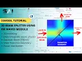 COMSOL Tutorial 12 2D Beam Splitter Laser Gaussian passing through beam splitter using COMSOL