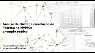 Análise de cluster e correlação Pearson no Nvivo: um exemplo prático