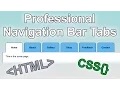 How to Build a Website - Creating a Professional Navigation Bar Tabs HTML CSS Tutorial