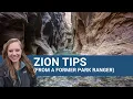 Zion National Park Tips 5 Things to Know Before You Go