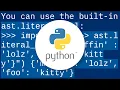 Convert a String representation of a Dictionary to a dictionary
