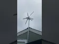 Lagu Vevor wind turbine 500w. Needs fast spinning to produce enough V to charge 12V battery. #windmill