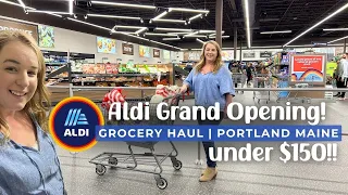 Aldi Finally Comes to Maine and Prices Are Unreal Shop with me Grocery Haul