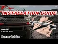 V2 Bull Bar Installation Ford Bronco How-To MABETT