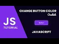 Change Button Color Onclick in Javascript