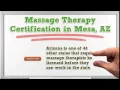 Massage Therapy Schools in Mesa AZ Therapist Certification