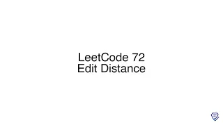 LeetCode 72 Edit Distance