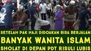 SETELAH PAK HAJI DI DOAKAN WANITA ISLAM SHOLAT DI DEPAN PS RISULI LUBIS KKR KESEMBUHAN ILAHI JAKARTA