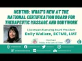 NCBTMB What s New at the National Certification Board for Therapeutic Massage and Bodywork