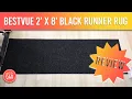 BESTVUE 2 x8 Black Runner Rug HONEST REVIEW