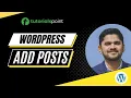 WordPress - Add Posts Tutorialspoint