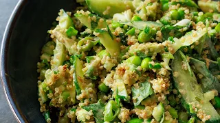 CRISPY QUINOA SALAD (REFRESHING HEATWAVE FRIENDLY SALAD)