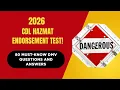 2026 CDL Hazmat Endorsement Test PASS FIRST TRY