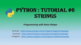 Python Strings in python Alpha numeric values Python Data Science