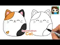 How to Draw a Cute Cat Easy Squishmallows