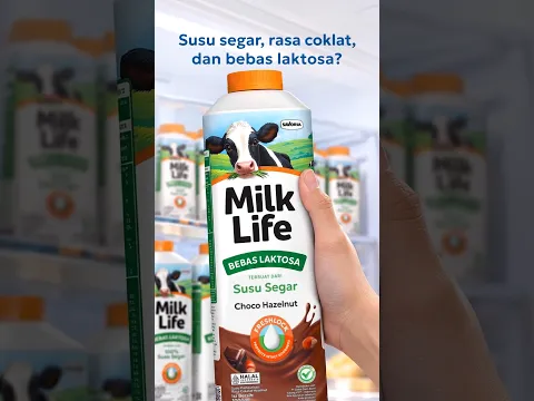 Susu cokelat bebas laktosa? MilkLife Lactose Free Choco Hazelnut!