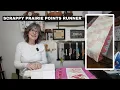 Field of Hearts Quilt Block Pattern Prairie Points Table Runner Tutorial My 1st EQ8 Pattern