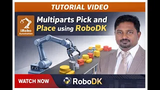 Multiparts pick and place RoboDK
