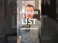 Python List Comprehension explained in 58 seconds