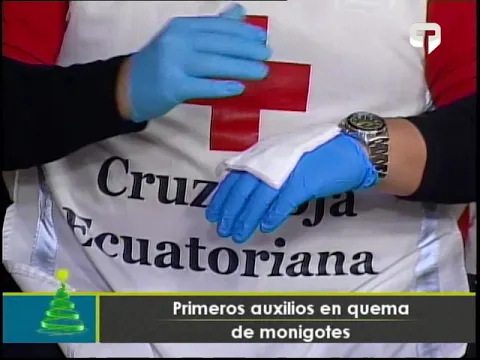 Primeros auxilios en quema de monigotes