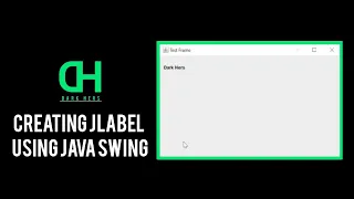 Creating JLabel using Java Swing