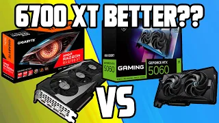 Is RX 6700 XT better than RTX 5060
