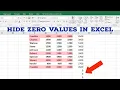 How To Remove Zero Values in MS Excel Automatically Delete Zeros in Excel Formulas