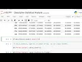 Python Descriptive Statistical Analysis Urdu Hindi