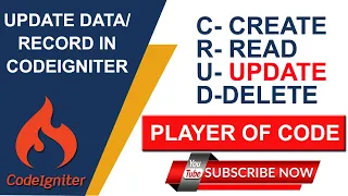 Edit Data in CodeIgniter CodeIgniter Tutorial 2020 CodeIgniter Tutorial for Beginners