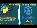 NumPy Tutorial for Beginner to Advanced - 2022 Python Machine Learning Full Course in Hindi