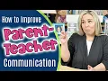 How to Improve Teacher Parent Communication