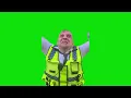 Screaming Cop Meme Green Screen Template