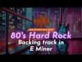 Download Lagu 80's Hard Rock Backing Track in E minor | Guitar Backing Track