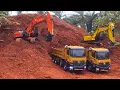 Strong Scale 1/16 : RC Excavator HITACHI \u0026 JCB \u0026 HUINA 1536 Servo Liner Electric