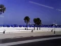 Passing Clearwater Beach Florida Pier 60 aboard the PSTA Suncoast Trolley bus