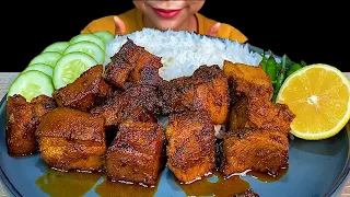 Pork Belly & White Rice * MUKBANG SOUNDS *