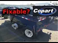 Buying a WRECKED PJ Dump Trailer from COPART and fixing it