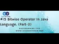 15 Bitwise Operator in Java Programming Part 2