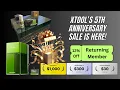 xTool Free Lasers and Special Coupons for their 5th Anniversary Sale