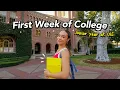 FIRST WEEK OF COLLEGE new classes grwm USC film school junior year