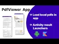 PdfViewer App - Load Local Pdfs From Device Android Studio