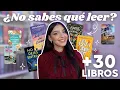 Lagu +30 LIBROS para cuando no sepas QUÉ LEER | ¡Para todos los gustos! 📚